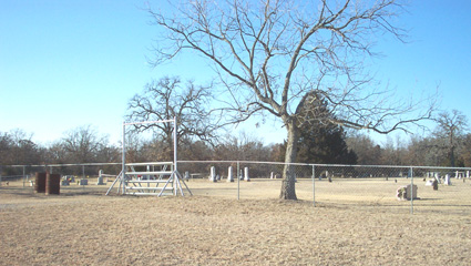 Sandy Bear Cemetery sign