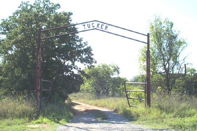 Tucker Cemetery gate photo