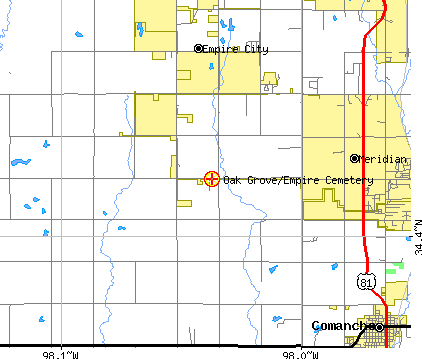 Map to Oak Grove/Empire cemetery