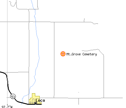 Map to Mt. Grove cemetery