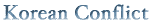 Korean conflict