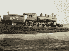 GC&SF Railroad Engine photo